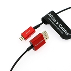 Alvin'S Cables 8K 2.1 HDMI Cable Micro HDMI To HDMI Cable Ultra Thin 48Gbps High Speed For Atomos-Ninja-V 4K-60P Record