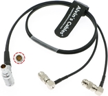 Alvin'S Cables Timecode Input Output Cable For ARRI Alexa Sound Devices Atomos Ultrasync One 5 Pin To Dual DIN Timecode