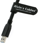 Alvin's Cables USB 3.0 Data-Cable USB-A to Micro-B Right Angle with Dual Locking-Screws High-Flex Cable Shielded-Cable f