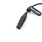 Mini XLR 3 Pin Male To XLR 3 Pin Female Coiled Audio Cable For Blackmagic Pocket Cinema Camera BMPCC 4K/6K, Video Assist