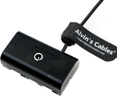 NP-F550 Dummy Battery To DC Right Angle Power Cable For Atomos Ninja V/Shinobi/SmallHD/Feelworld Monitor