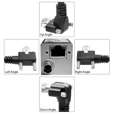 Alvin's CAT6a GigE Vision Cable Shielded Right Angle 5m 16.4ft