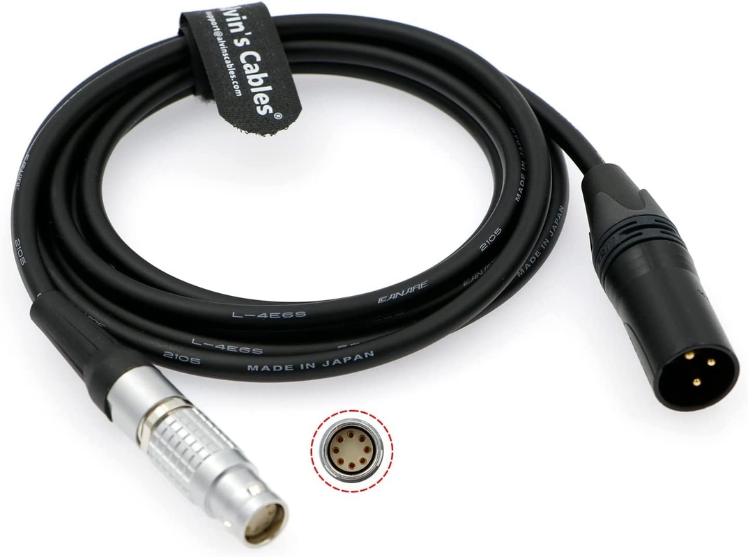 Alvin'S Cables Power Cable For ARRI Alexa Mini Amira XLR 3 Pin Male To 2B 8 Pin Female 2m 6.5Ft